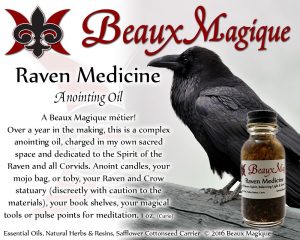 Raven Medicine ~ Altar Oil, Conjure Oil - Image 2