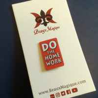 Do The Homework Lapel Pin