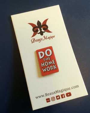 Do The Homework Lapel Pin